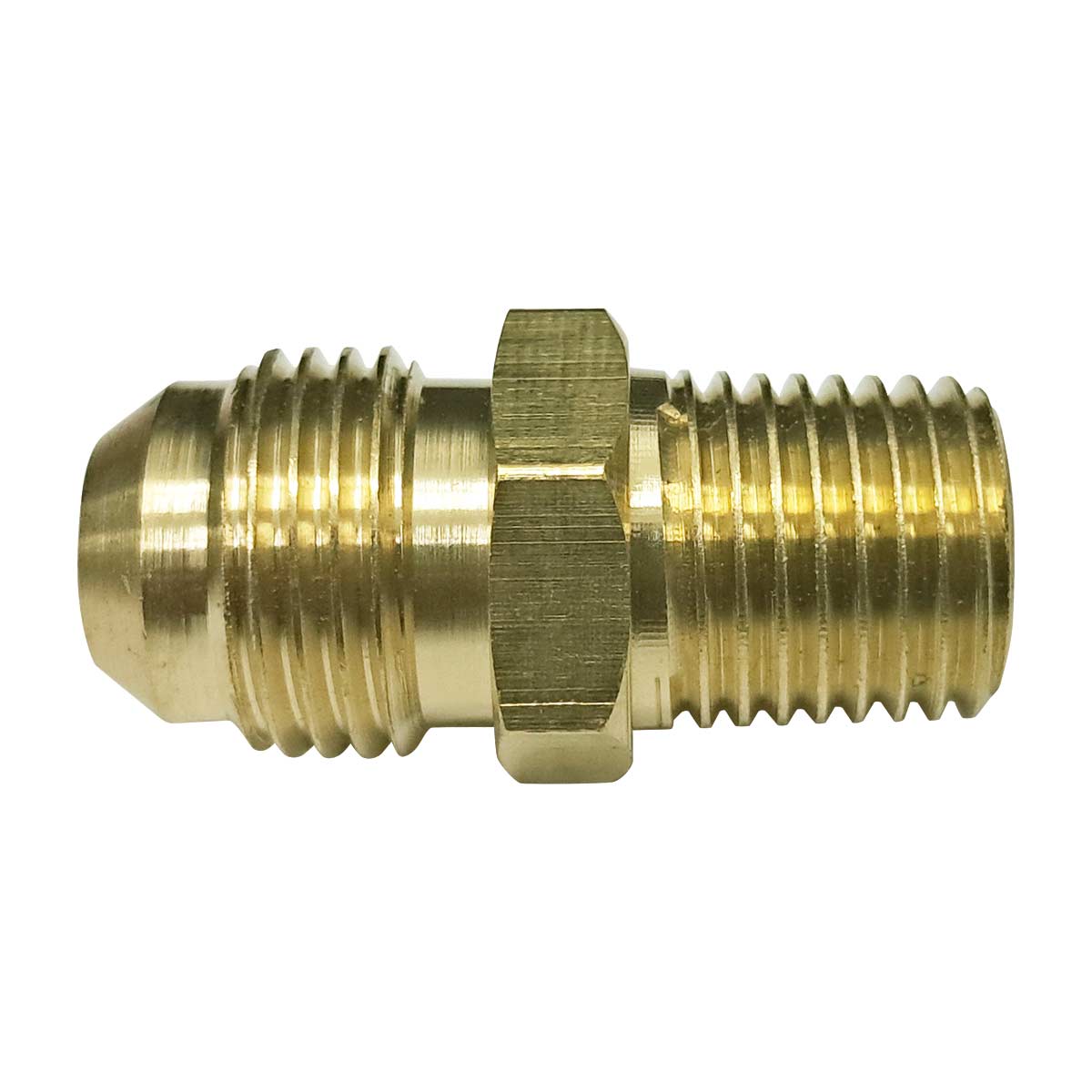 5 Pzs Niple Terminal Conexion De Laton Para Gas 3/8" X 1/4" CNX Ferreabasto