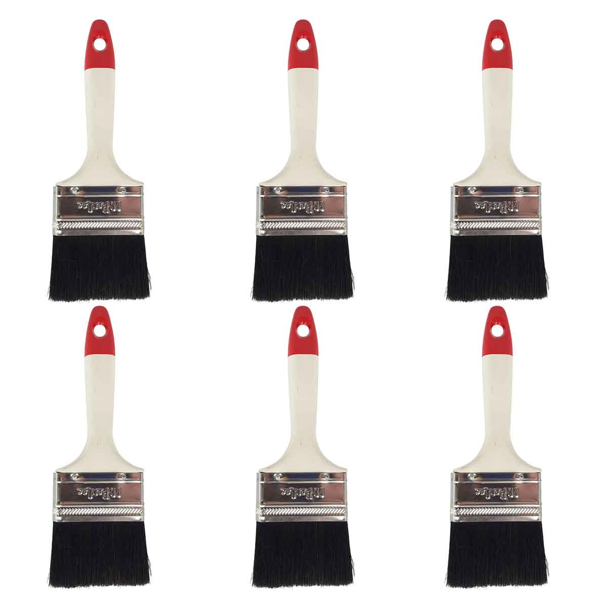 Brocha Serie 500 De 2 1/2" Economica Todo Terreno Perfect 6 Piezas Ferreabasto Ferreabasto
