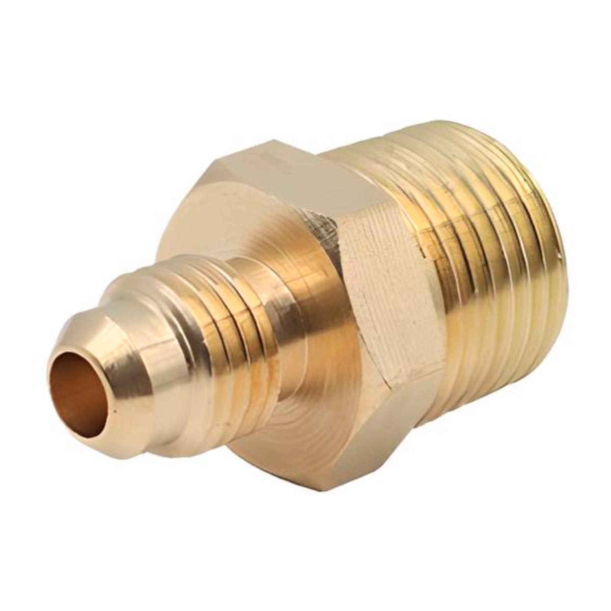 5 Pzs Niple Terminal Conexion De Laton Para Gas 3/8" X 1/4" Ferreabasto Ferreabasto