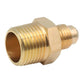5 Pzs Niple Terminal Conexion De Laton Para Gas 3/8" X 1/4" Ferreabasto Ferreabasto