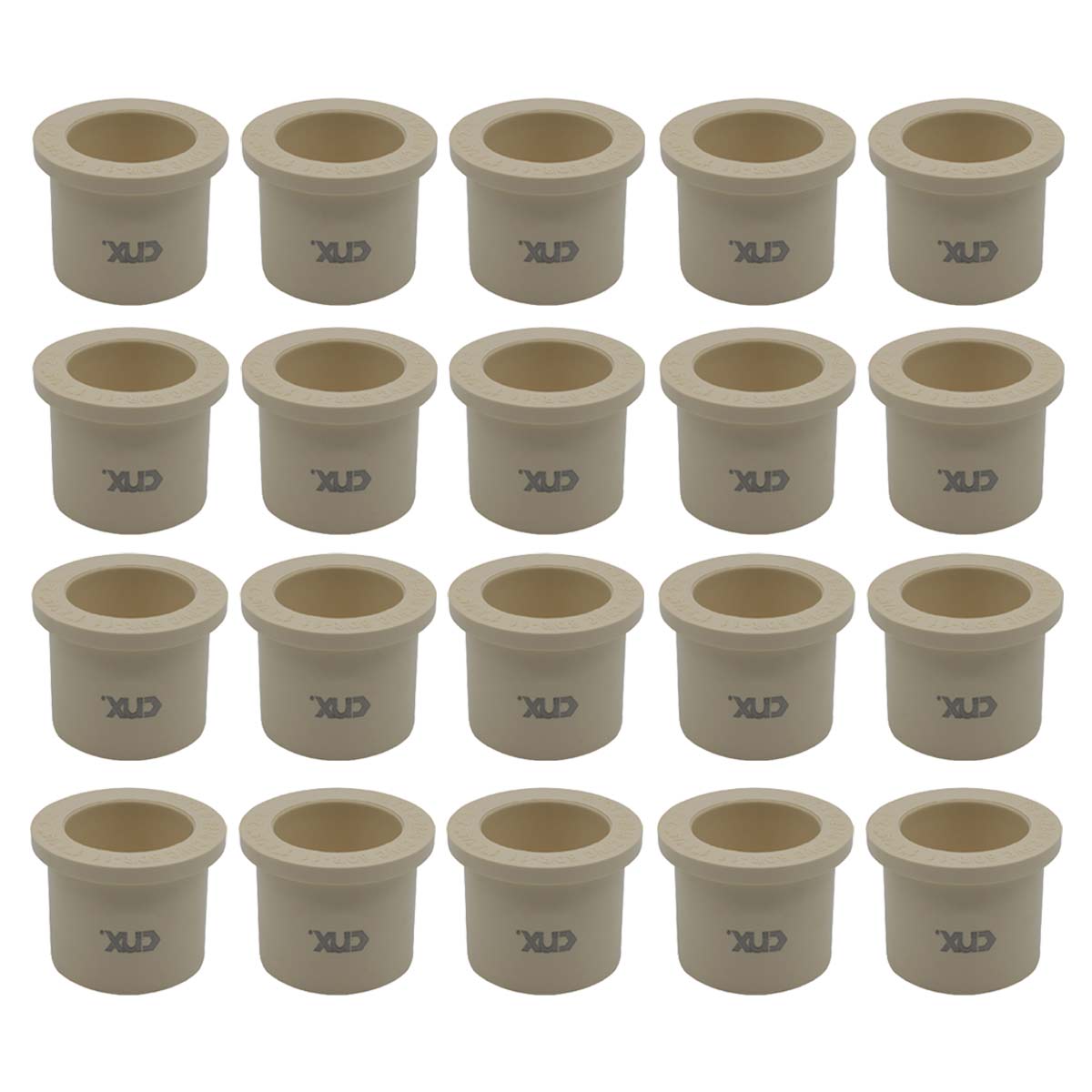 20 Pzs Reducción Bushing De Cpvc 1 1/4 X 1 Pulgada Crema Ferreabasto Ferreabasto
