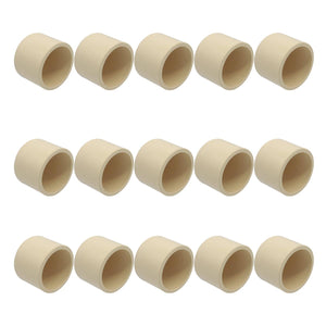 15 Pzs Tapon De Cpvc Capa De 1 1/4 Pulgadas Color Crema CNX Ferreabasto