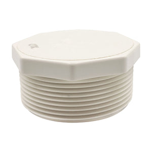 10 Pzs Tapon Macho Roscado De PVC 2 Pulgadas Cedula 40