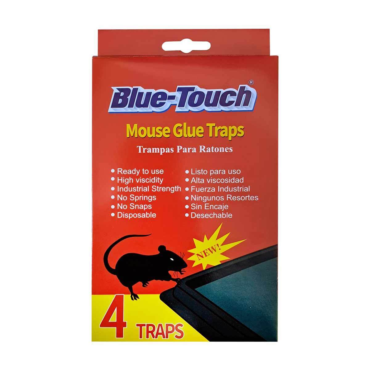 12 Cajas De Pegamento Para Ratones Con 4 Trampas C/U Bluetouch BLUETOUCH Ferreabasto