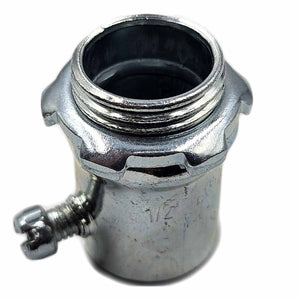 10 Pzs Conector Para Tubo EMT Acero Galvanizado De 1/2 Pulg Ferreabasto Ferreabasto