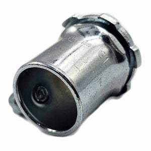10 Pzs Conector Para Tubo EMT Acero Galvanizado De 1/2 Pulg Ferreabasto Ferreabasto