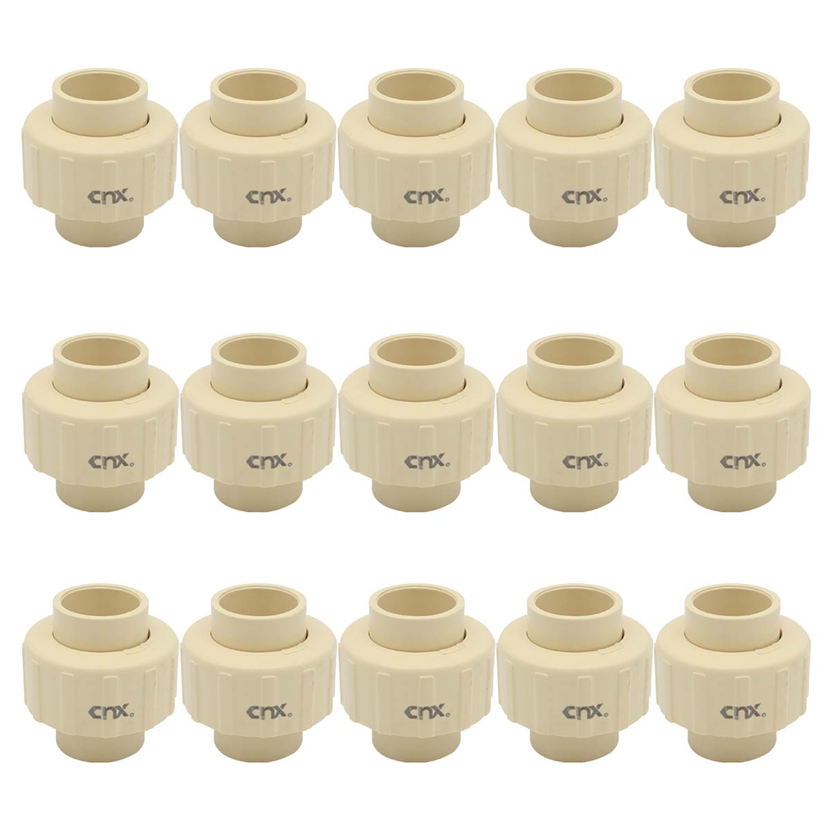 15 Pzs Tuerca Union Lisa De Cpvc 1 1/4 Pulgadas Color Crema CNX Ferreabasto
