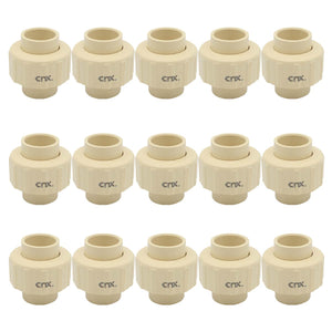 15 Pzs Tuerca Union Lisa De Cpvc 1 1/4 Pulgadas Color Crema CNX Ferreabasto