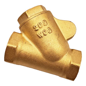Valvula Check De Laton Tipo Columpio 1/2" Roalflux