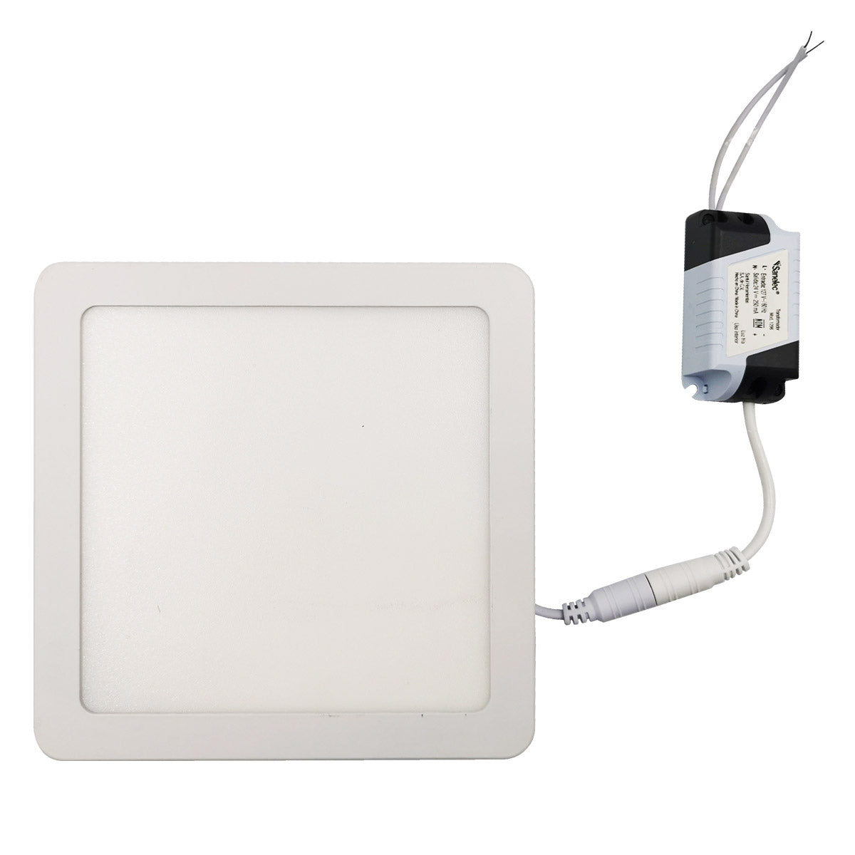 Lampara Led Cuadrada De Sobreponer Para Techo 12w Luz Fria 6500k Con Nom 1296 Santul Sanelec SANELEC Ferreabasto