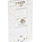 Placa Armada Lugano Con Toma Coaxial Tv Blanca Nom Igoto IGOTO Ferreabasto