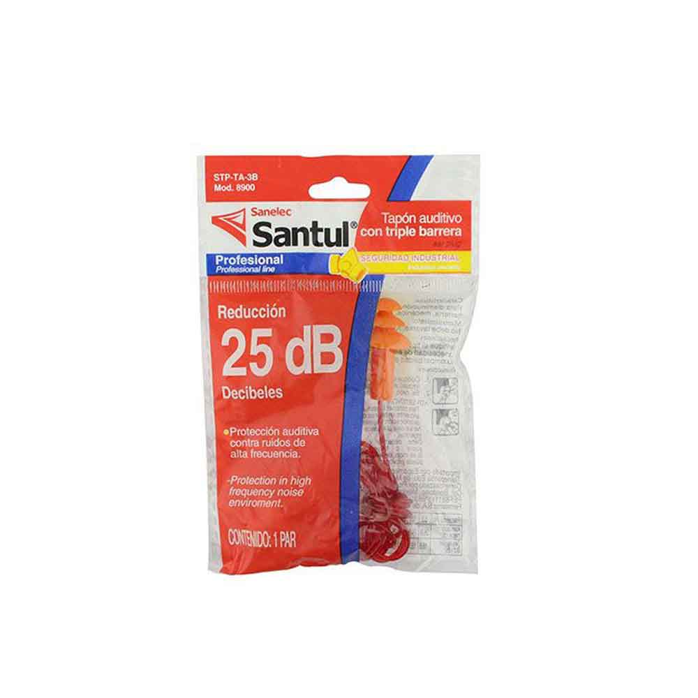 Pack 4 Par de Protectores Auditivos Triple Barrera Santul SANTUL Ferreabasto