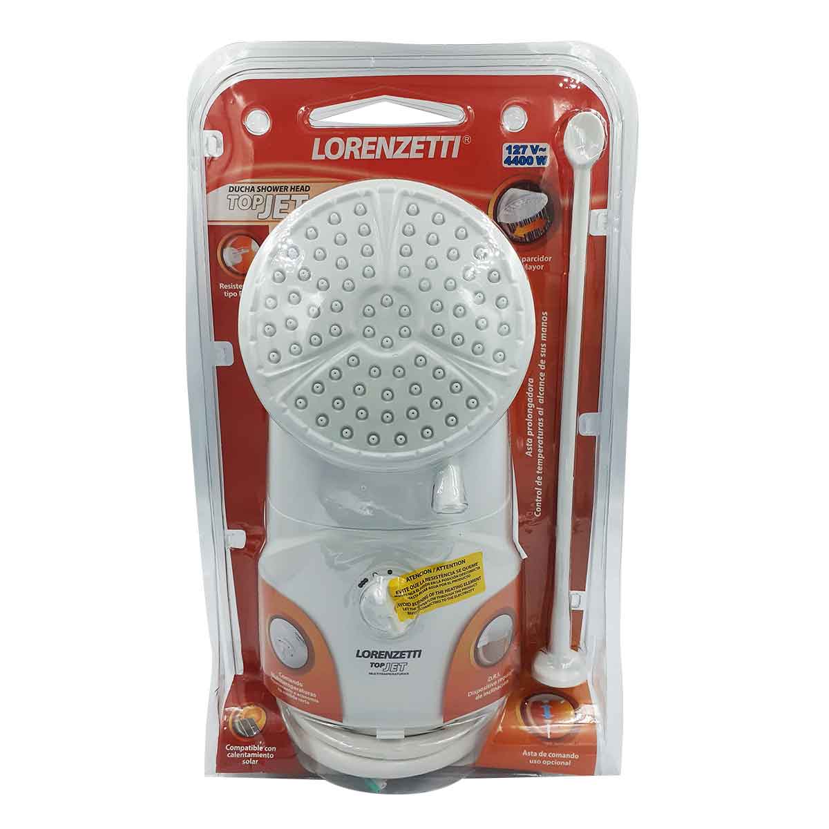 Regadera Electrica Top Jet 4 Temperaturas 127V 4400w Blanca Lorenzetti LORENZETTI Ferreabasto