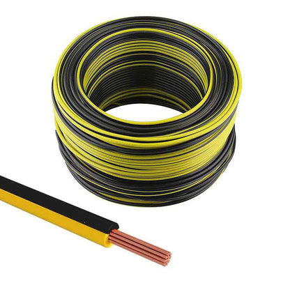 cable thw rollo negro amarillo