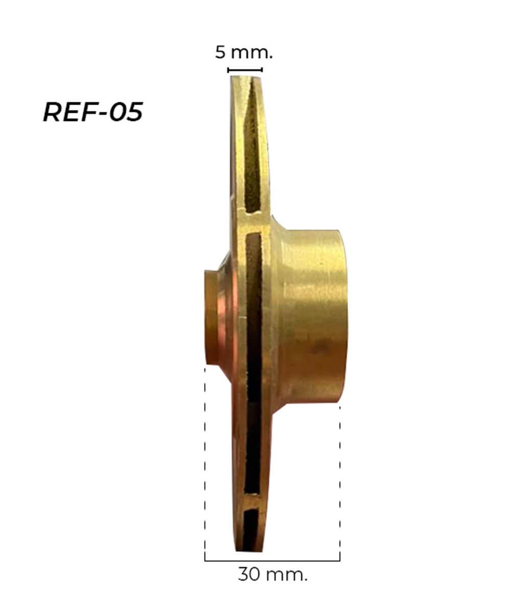 Impulsor Bronce Bomba Centrifuga 3/4Hp Cpm146D Ref05 Igoto IGOTO PUMPS Ferreabasto