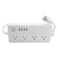 multicontacto blanco con entradas usb