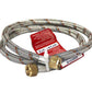 Manguera Para Gas Flexible Aluminio 3/8 x 3/8 2m Occidente OCCIDENTE Ferreabasto