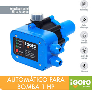 Presurizador Control Automatico Para Bomba d Agua 10A Igoto IGOTO PUMPS Ferreabasto