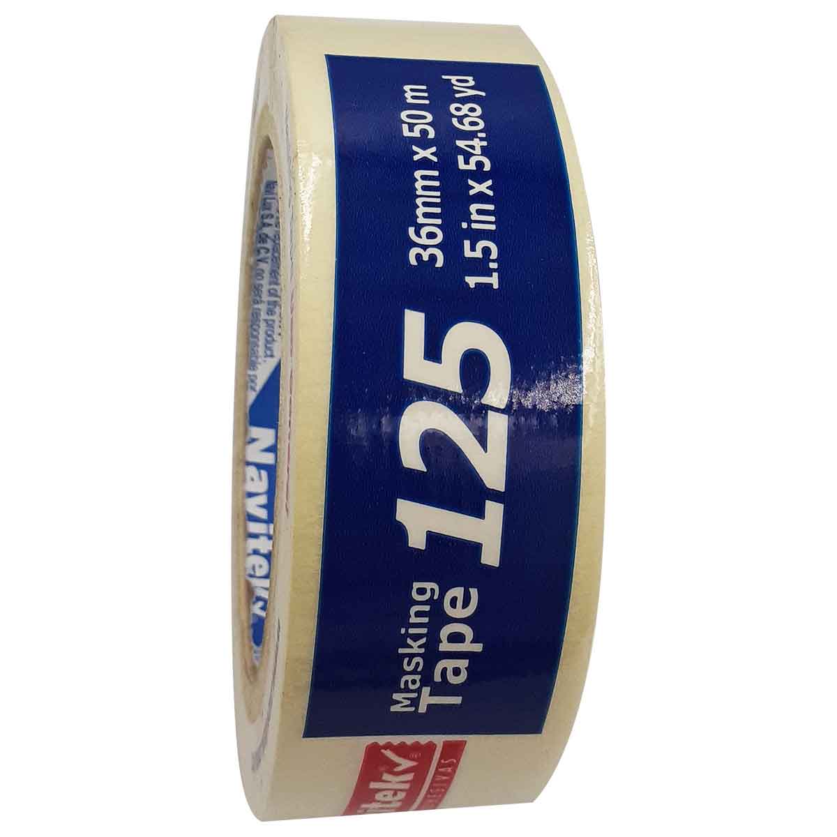 Masking Tape Uso General 125 36mm x 50m Natural Navitek NAVITEK Ferreabasto