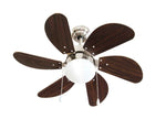 Ventilador De Techo Con Lampara 75cm 50w Chocolate Benelux BENELUX Ferreabasto