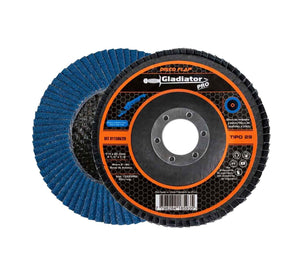 Pack 10 Disco Desbaste Pulido Zirconio 4 1/2" Grano 80 T/29 GLADIATOR Ferreabasto