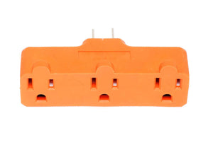 Adaptador Multicontacto Triple Rectangular Naranja 15A Igoto IGOTO Ferreabasto