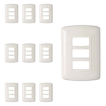 Placa Abs Marfil Tipo Venecia 3 Ventanas Yeilite 10 Piezas YEILITE Ferreabasto