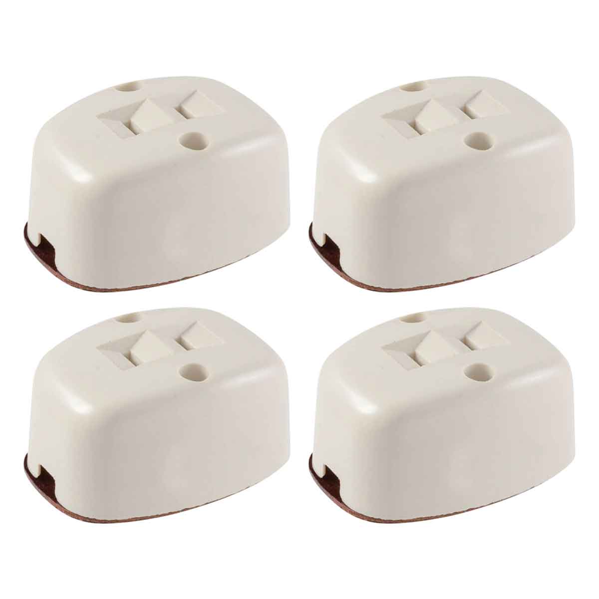 Contacto Visible Sobreponer Oval Marfil 127V 4 Piezas 92-1293 Yeilite YEILITE Ferreabasto