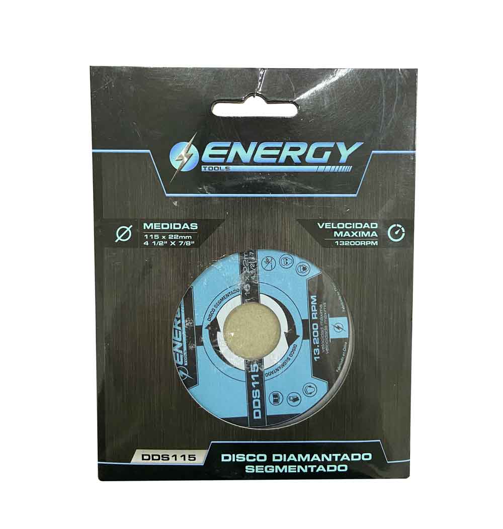 Disco De Diamante Segmentado 4 1/2 x 7/8 Pulgada Energy ENERGY Ferreabasto