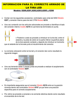 Tira Led Manguera 5050 Impermeable IP-67 25m Rojo 6202 Adir ADIR Ferreabasto