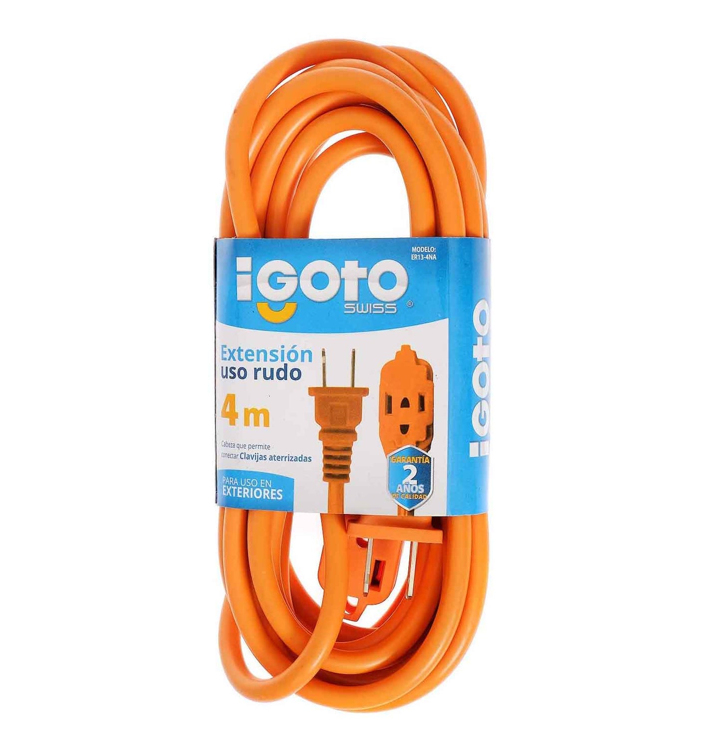 Extension Uso Rudo Naranja 16Awg 4M Igoto IGOTO Ferreabasto