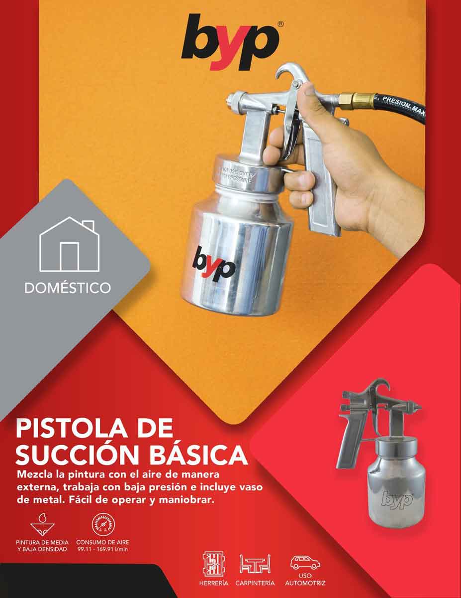 folleto pistola para pintura