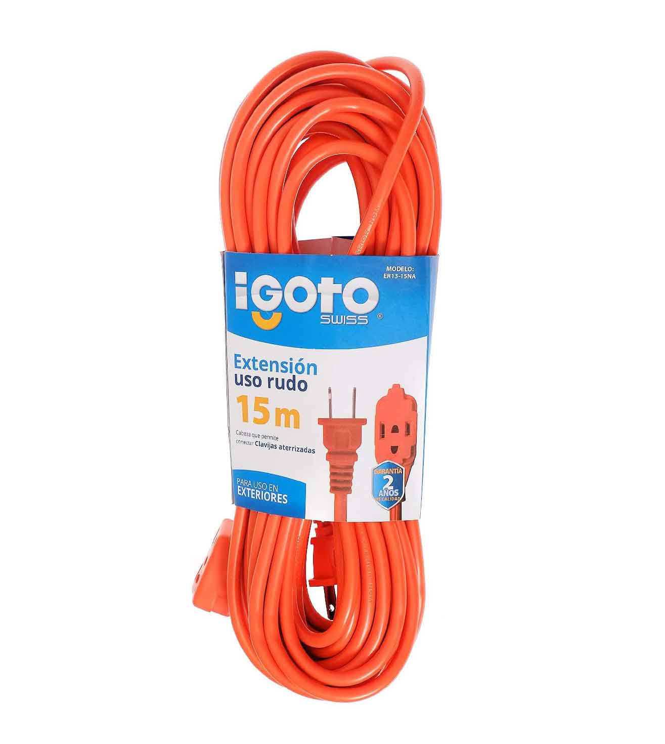 Extension Uso Rudo Naranja 16Awg 15M Igoto IGOTO Ferreabasto