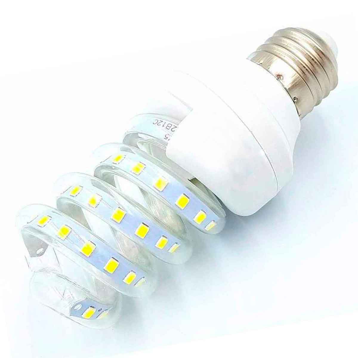 foco espiral led luz blanca fria