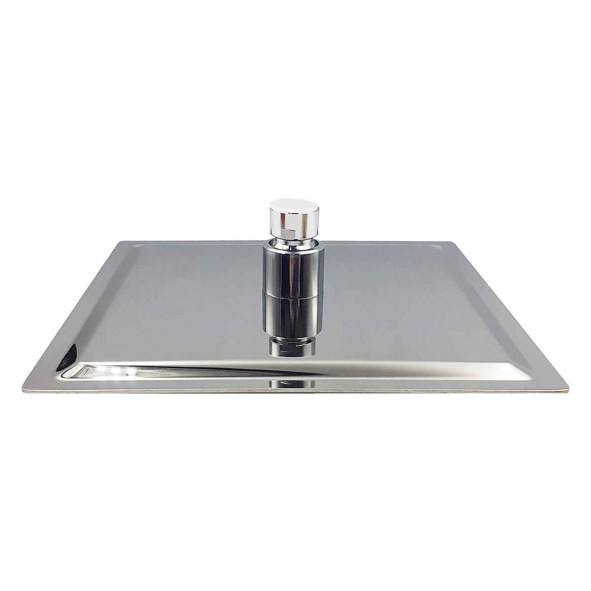 Regadera Delgada Cuadrada 8X8" Acero Inox. Cromo Rugo RUGO Ferreabasto