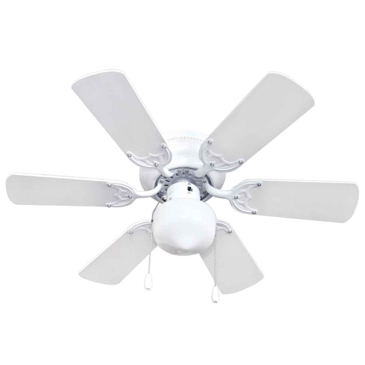 ventilador de techo blanco decorativo con foco benelux ev1078