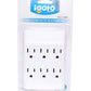 Multicontacto 6 Puertos Blanco 125V 15A Nom Igoto IGOTO Ferreabasto