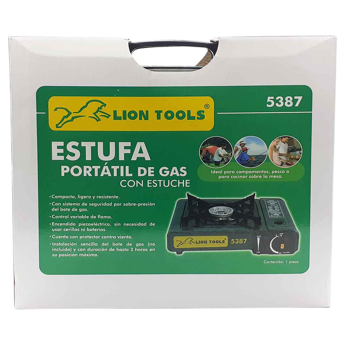 Parrilla Estufa Portatil Lion Tools 5387 De Gas En Bote LION TOOLS Ferreabasto