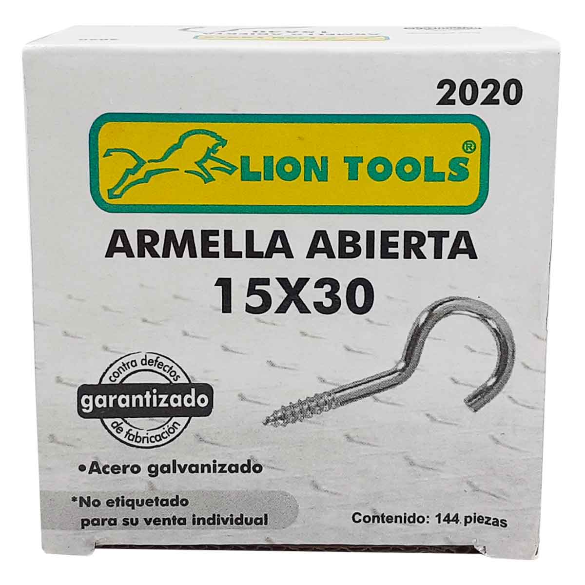 CAJA ARMELLA ABIERTA 15 X 30 144 PZS LION TOOLS