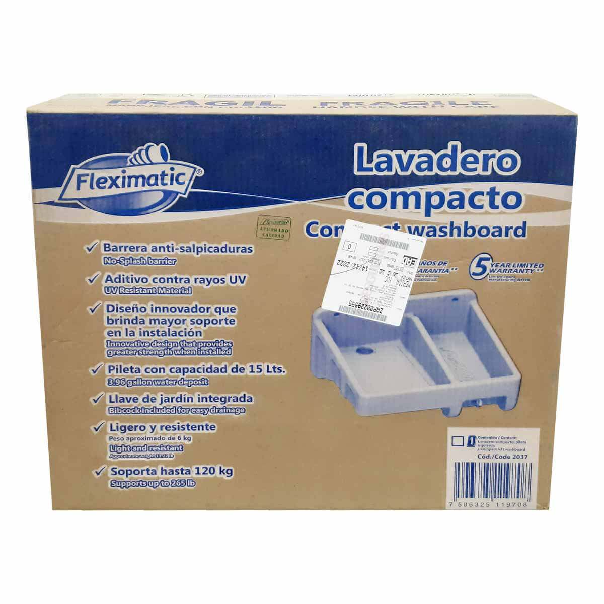 Lavadero Compacto Maxtor Fleximatic 2031 Incluye Kit Instalacion FLEXIMATIC Ferreabasto