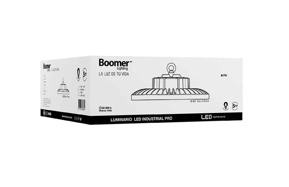 Campana Led Industrial High Bay 100W=950W 15000lm Boomer BOOMER Ferreabasto