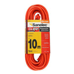 Extension Uso Rudo Naranja Exterior 2X16Awg 10M 2410 Sanelec SANTUL Ferreabasto