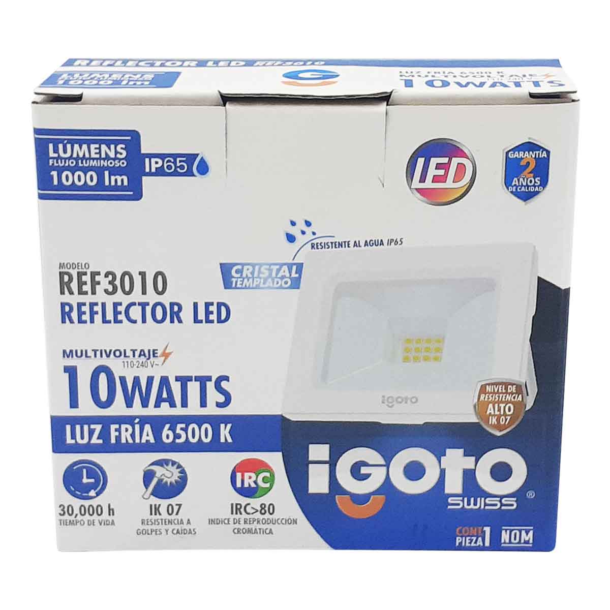 caja de reflector led igoto ref3010