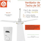 Ventilador De Techo 56" 5 Velocidades 75w Blanco Nom Adir ADIR Ferreabasto