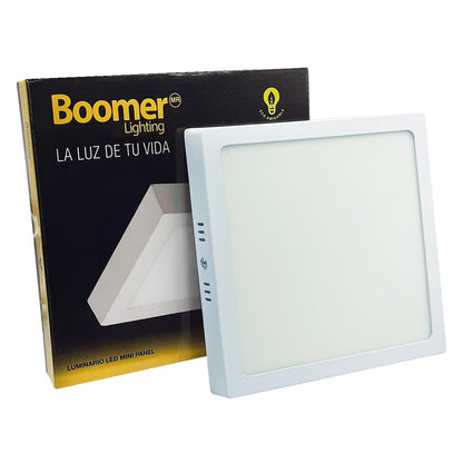Luminario Mini Panel Led Cuadrado 18W 6500K Luz De Dia Boomer BOOMER Ferreabasto