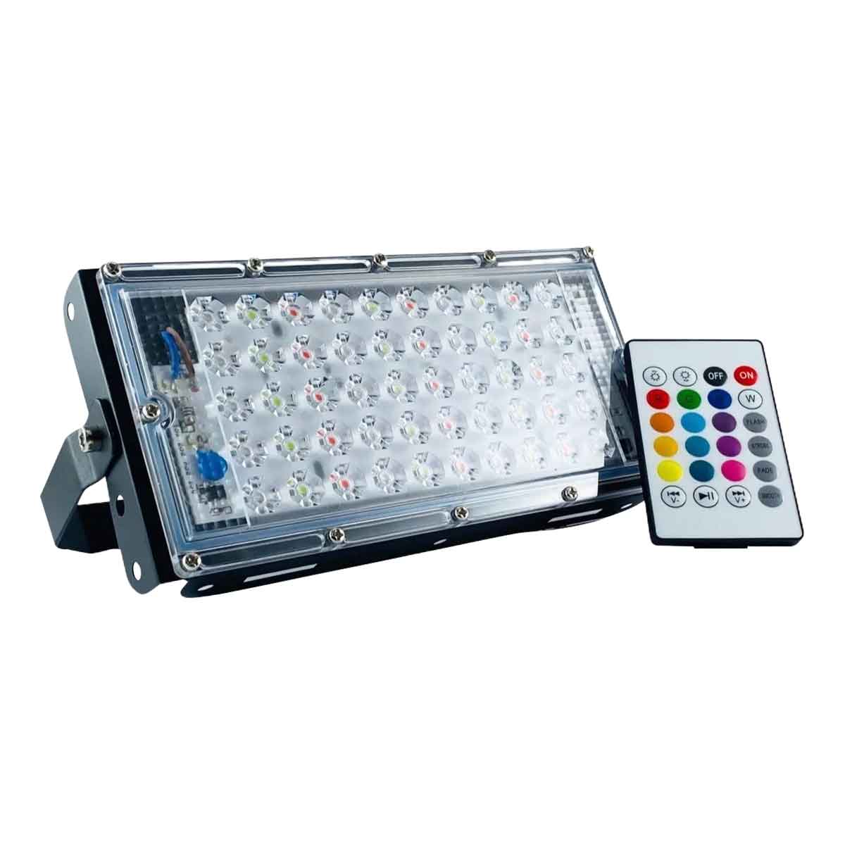 Lampara Led Reflector Tianlai 30W Rgb Multicolor Con Control TIANLAI Ferreabasto