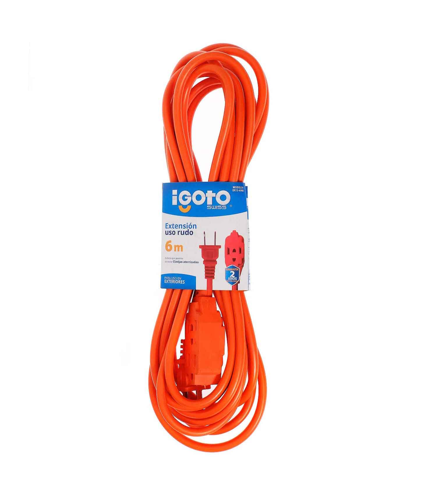 Extension Uso Rudo Naranja 16Awg 6M Igoto IGOTO Ferreabasto