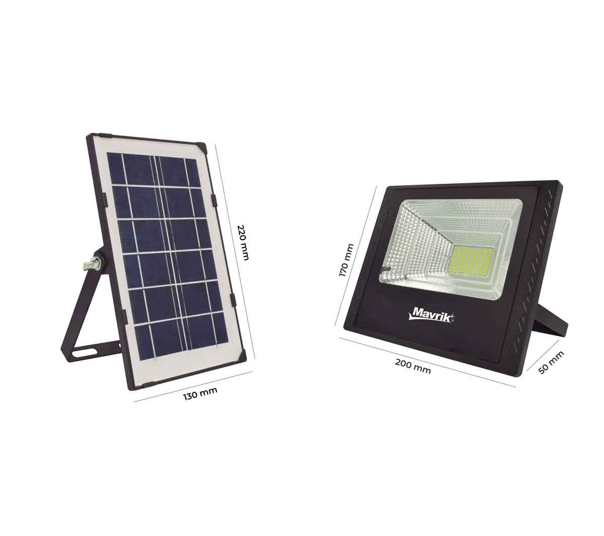 Reflector Led Panel Solar Recargable Exterior 30W Mavrik ADIR Ferreabasto