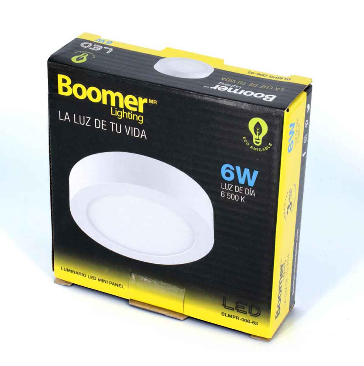 Luminario Mini Panel Led Redondo 6W 6500K Luz De Dia Boomer BOOMER Ferreabasto