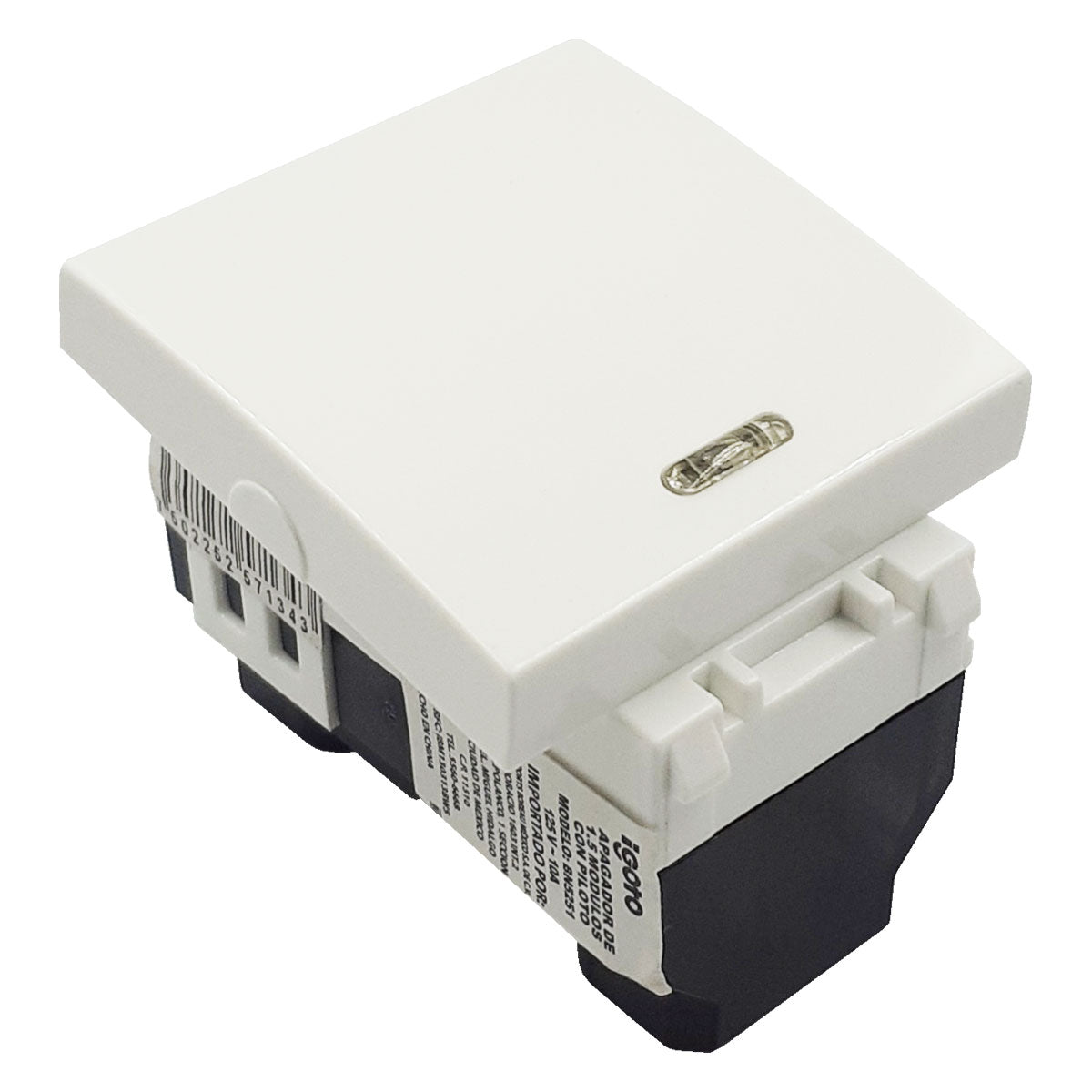 apagador sencillo blanco diseño blanco